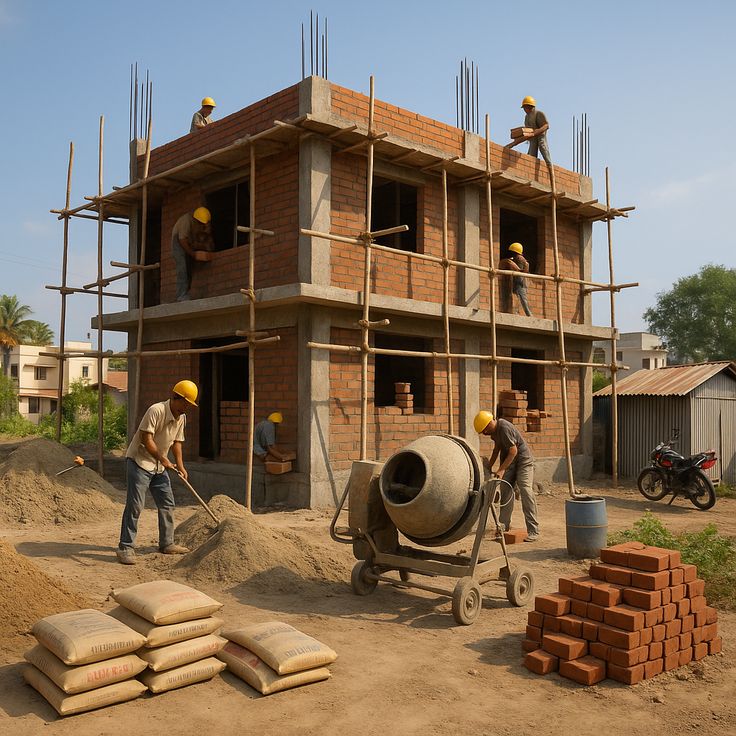 Ongoing Residential Building Project by Lakshmiharam Builders